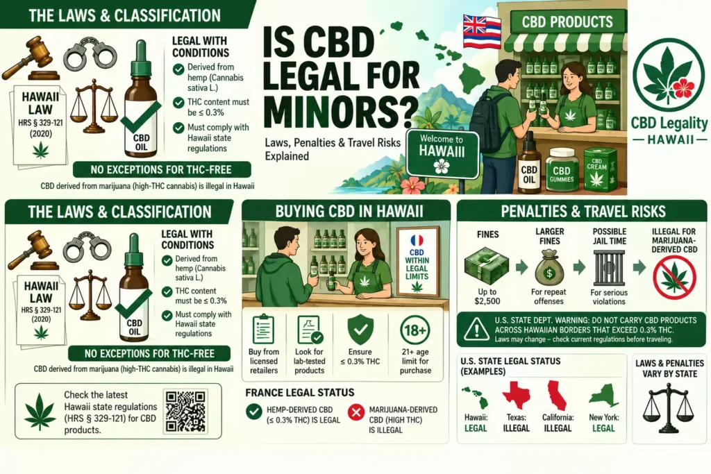 is cbd legal for minors